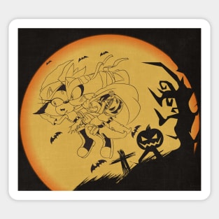 Silver and Blaze Halloween design Sticker